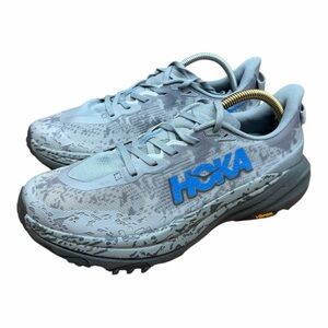 Hoka One Speedgoat 6 Mens size 9 2E Trail Running Sneaker Gray Hiking Trainer
